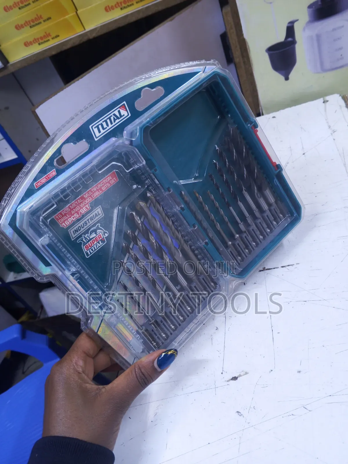 Total Metal Multifunctional Drill and Wood Drill Set