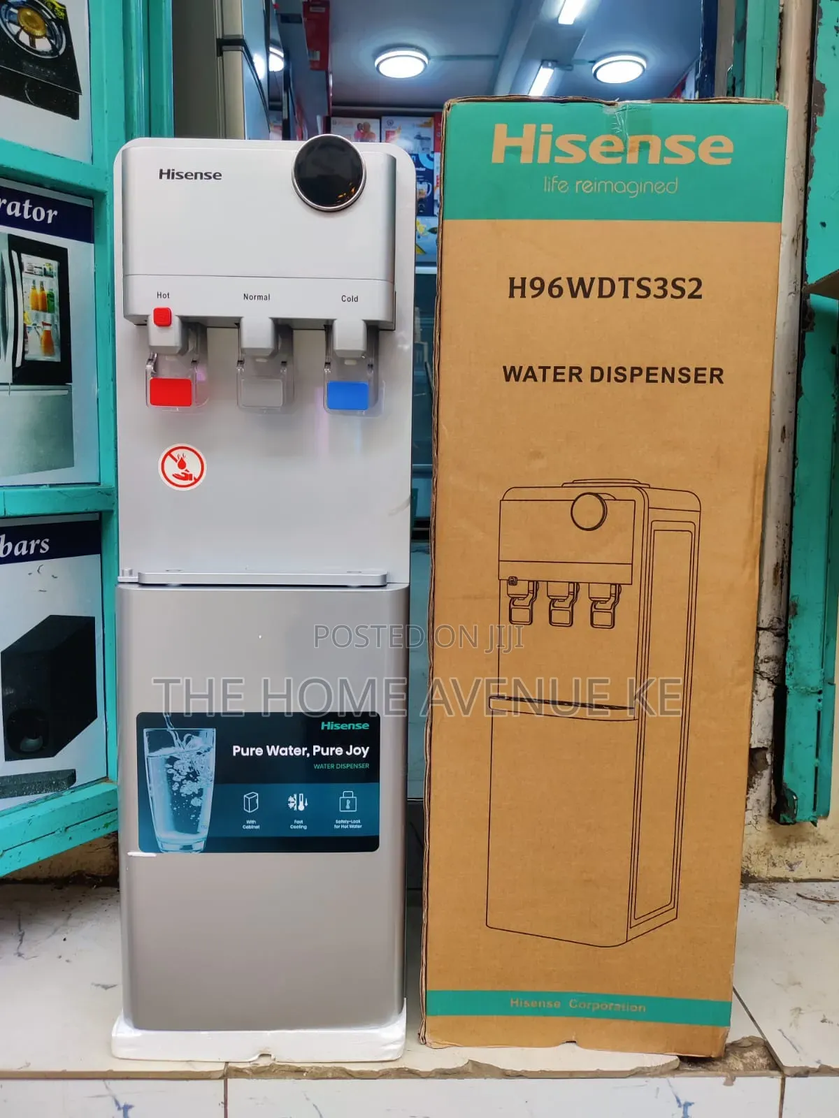 Hisense Silver 3taps Hot,normal and Cold Dispenser