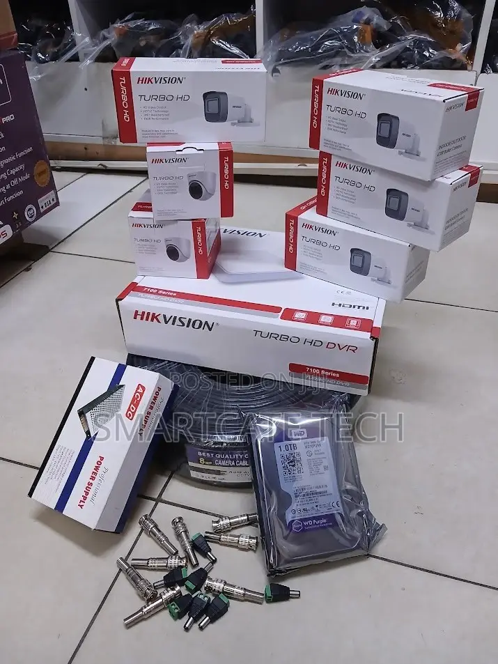 Affordable Hikvision 6-Camera CCTV Kit – 2MP 1080P HD Security