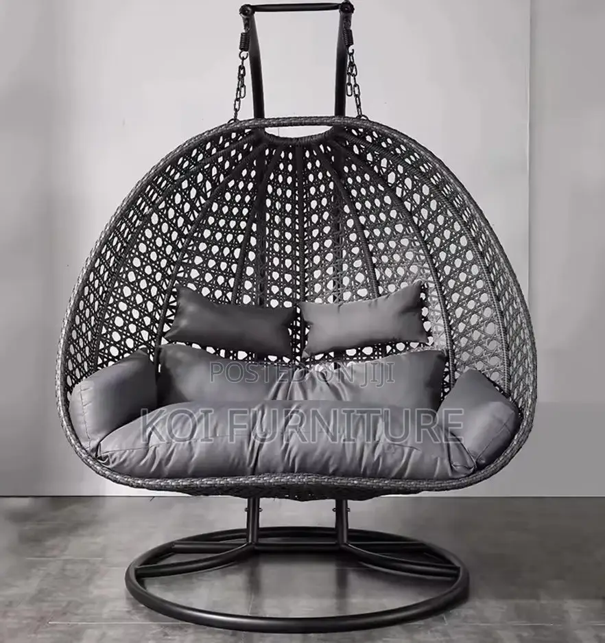 Home Chairs; 2-Seater Hammock Rattan Hanging Chair