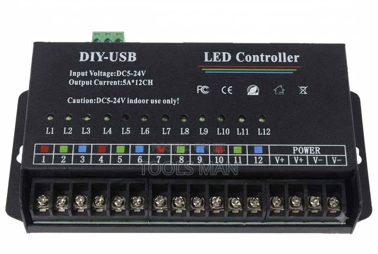 Diy-USB 12ch Led Controller Dc5-24v.