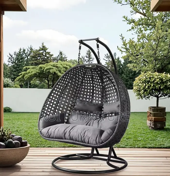 Home Chairs; 2-Seater Hammock Rattan Hanging Chair