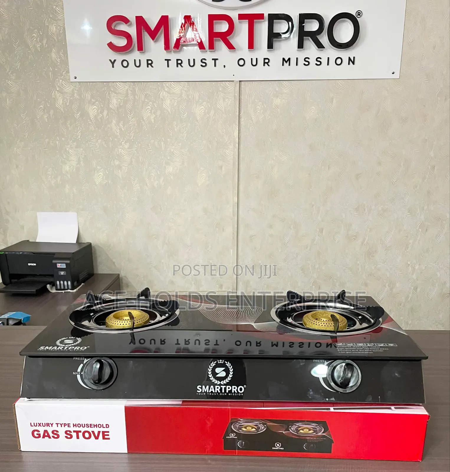 Smart Pro 2 Gas Burner Glass Top Design