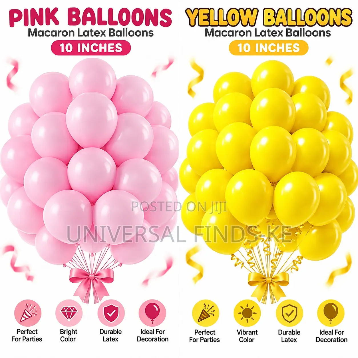 Macaron Latex Balloons 10 Inch – Pastel Party Balloons