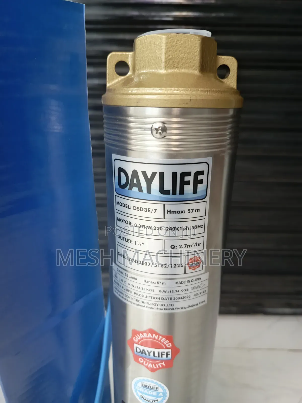 Dayliff DSD 3/7 Submersible Water Pump