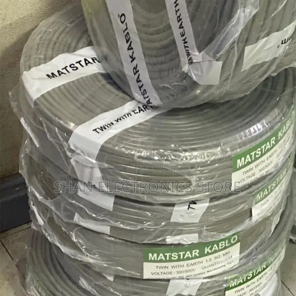 MatStar 2.5mm Twin Earth Wire 90 Metres PVC Electrical Cable