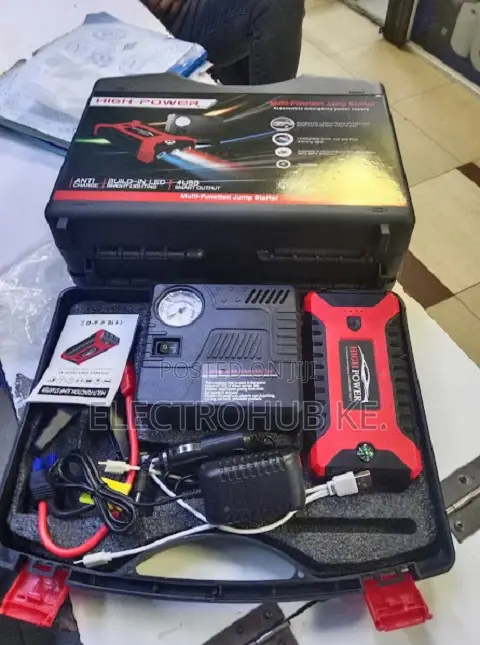 12V 99800mAh Lithium Car Jump Starter Power Bank Emergency Kit