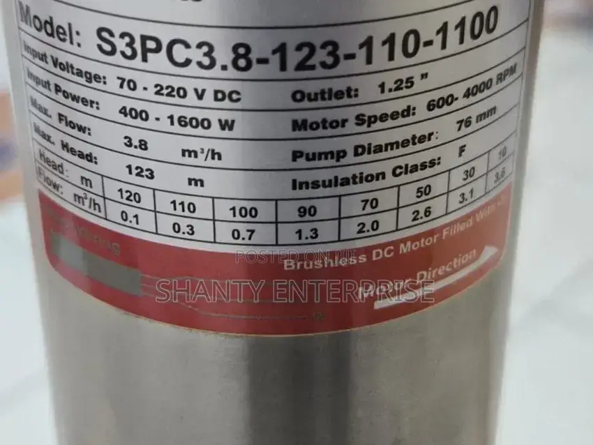 Solar Submersible Pump 123m /Solar Pump 123m