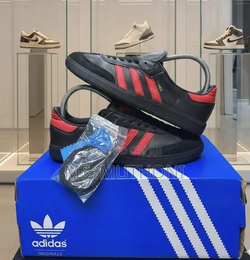 The Adidas Samba OG Black Red Size 36-45
