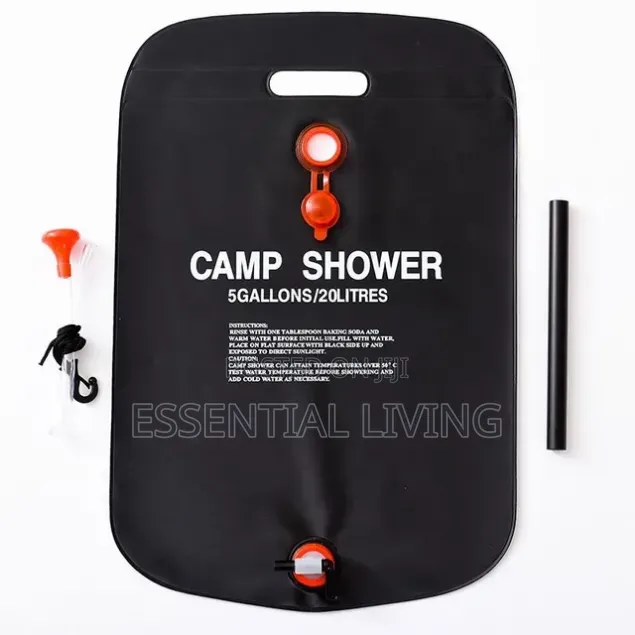 20L Portable Solar Camping Shower Bag Outdoor Heated Water Pouch