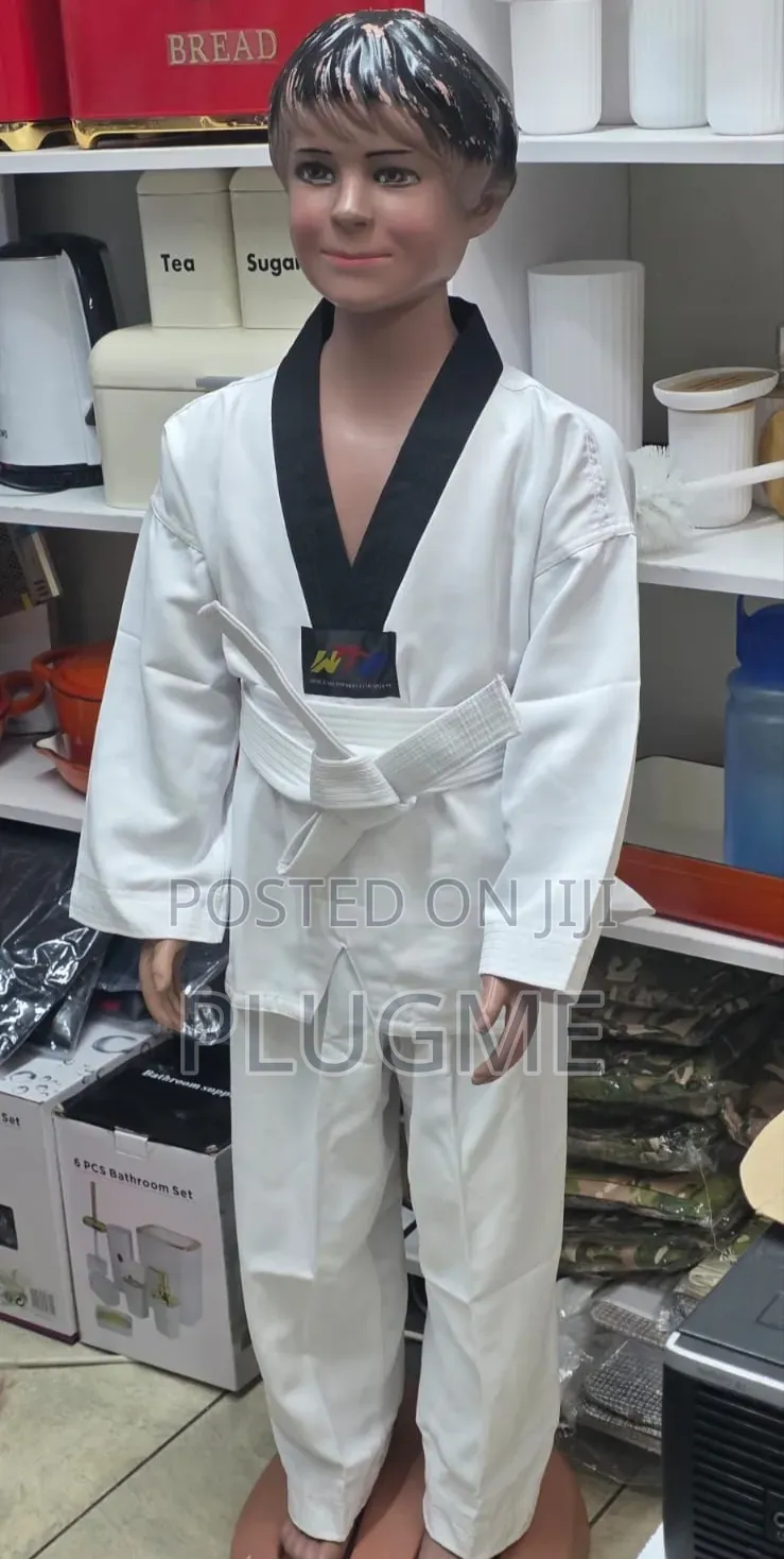 Kids Professional Taekwondo Costume(Black Stripe