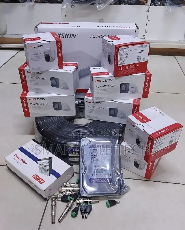 Hikvision 8 Channel CCTV Full Kit – HD Cameras DVR Security System