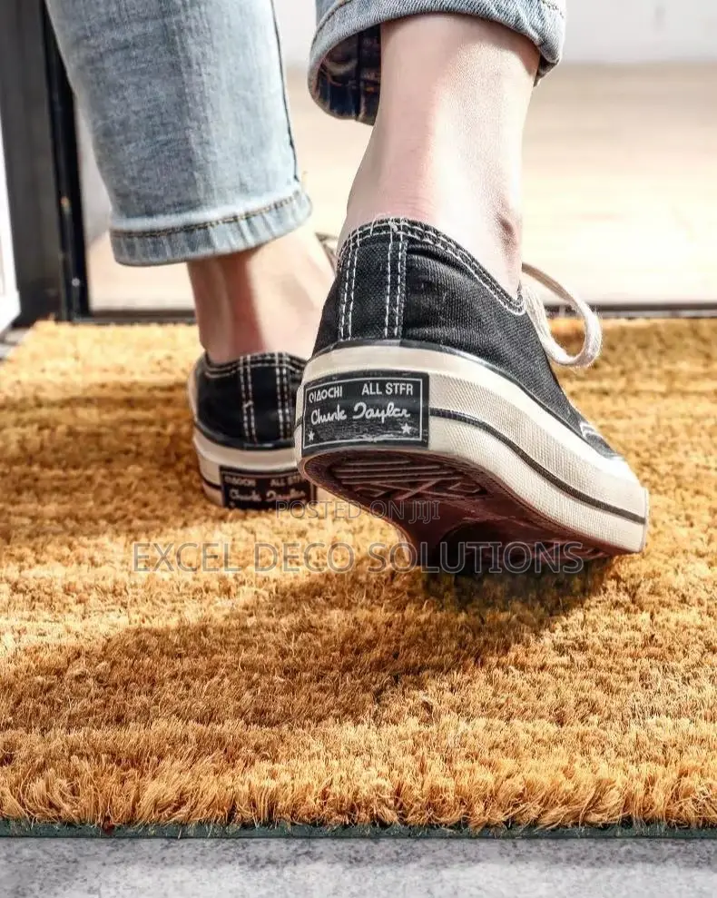 Commercial Coir Entrance Mat 15mm Heavy Duty Natural Rubber Backed Mat