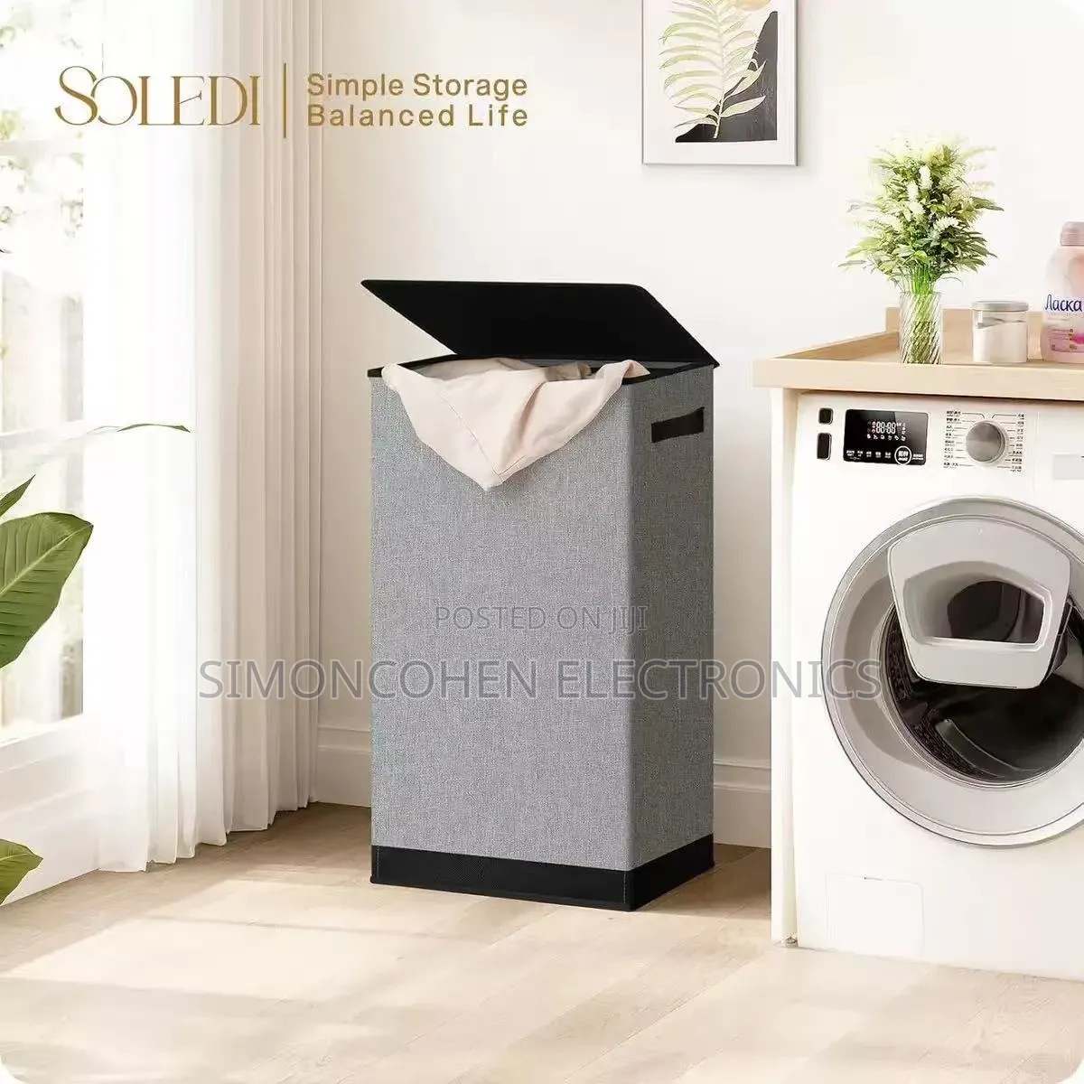 Laundry Hamper Basket With Lid
