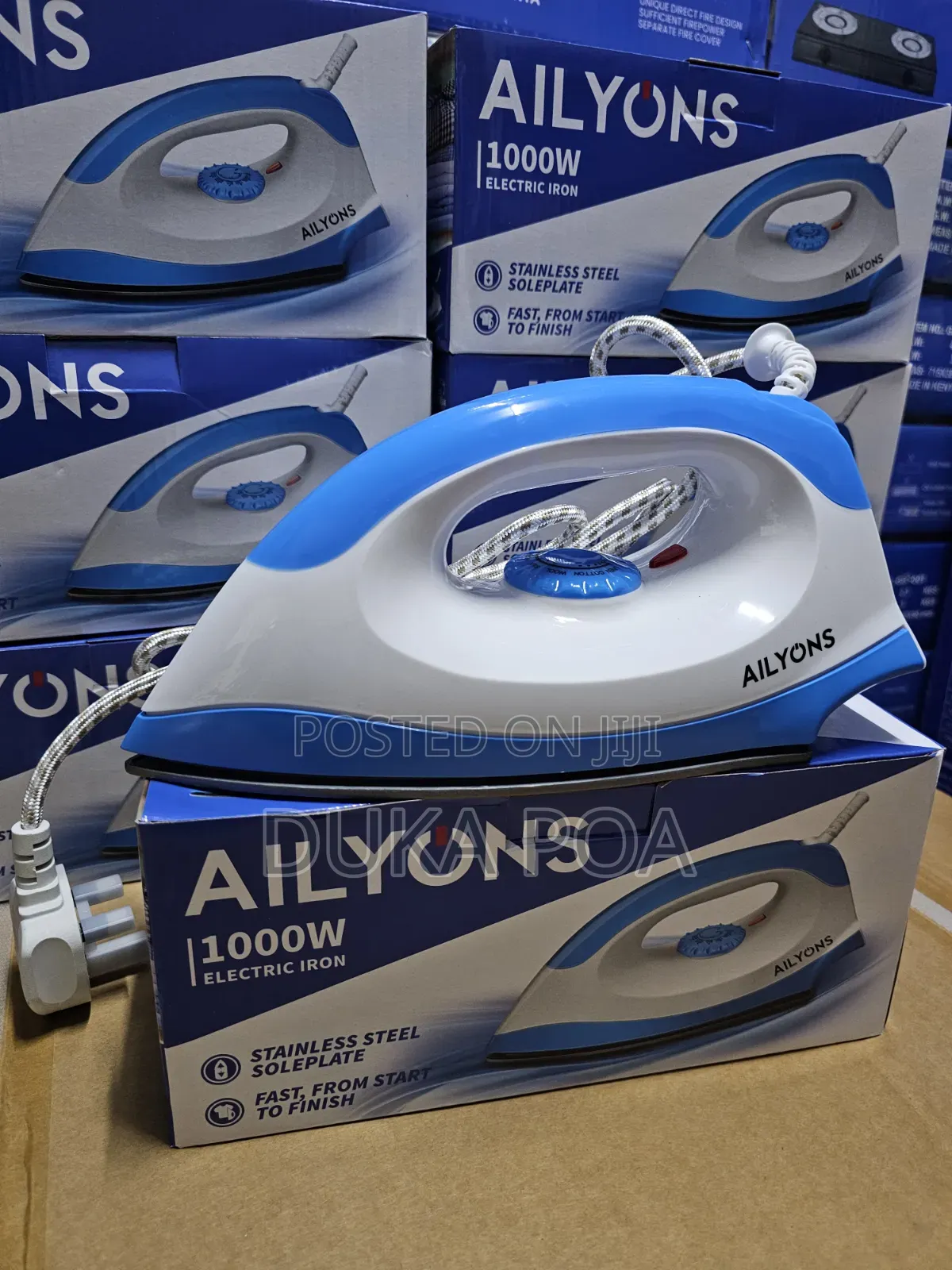 Ailyons Dry Iron With Sole Plate 1000W