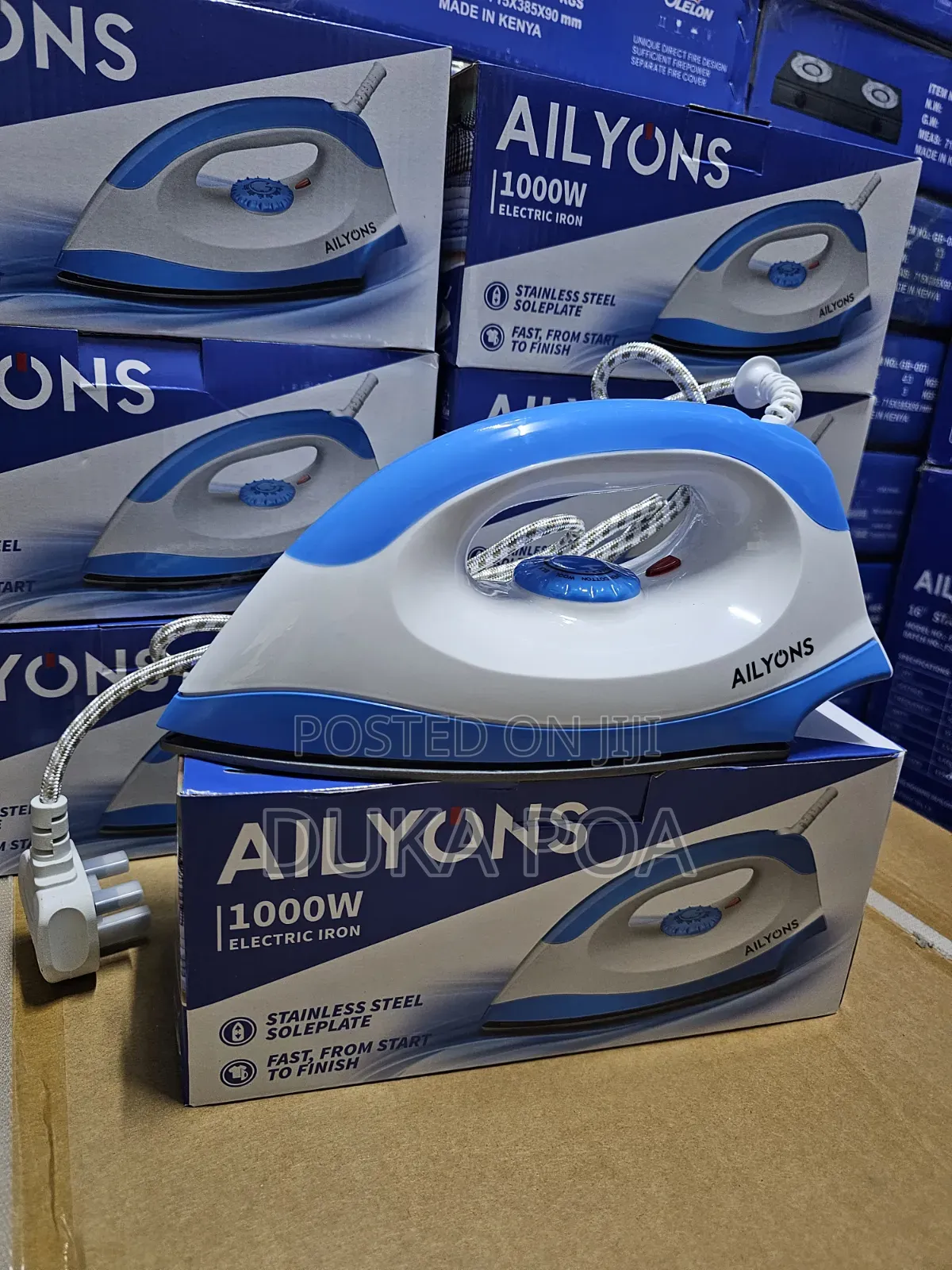 Ailyons Dry Iron With Sole Plate 1000W