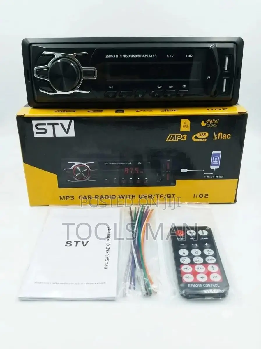 STV Car Radio Mp3 Player Bt Fm USB Tf 1102.