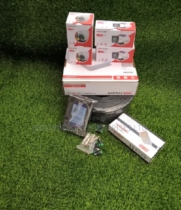 Hikvision 4CH 4 Camera CCTV Security System Full Package