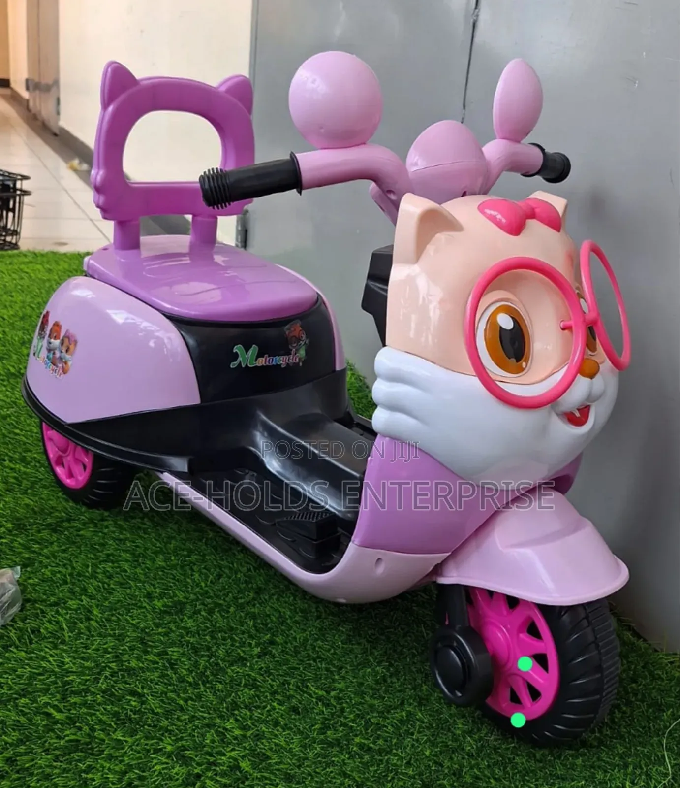 Kids Electric Motorbike for Ages: 2<>7 Years - Available Blue or Pink