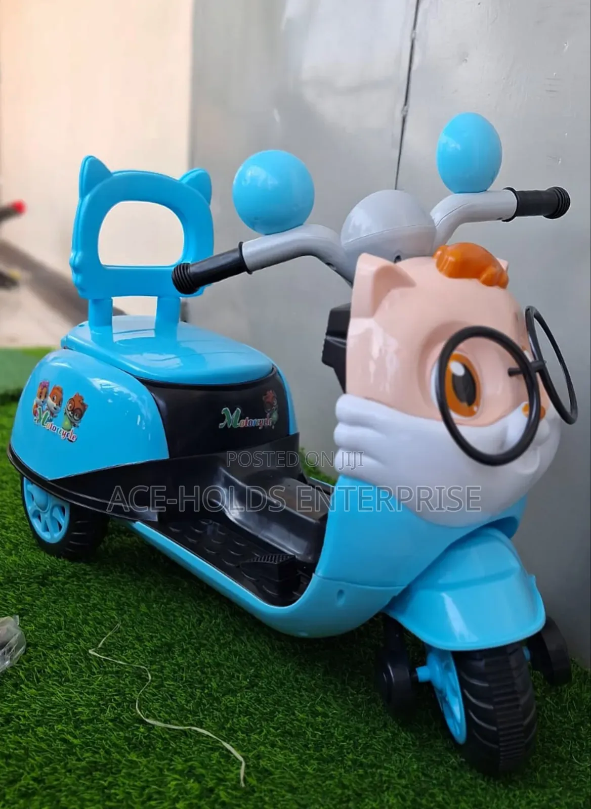 Kids Electric Motorbike for Ages: 2<>7 Years - Available Blue or Pink
