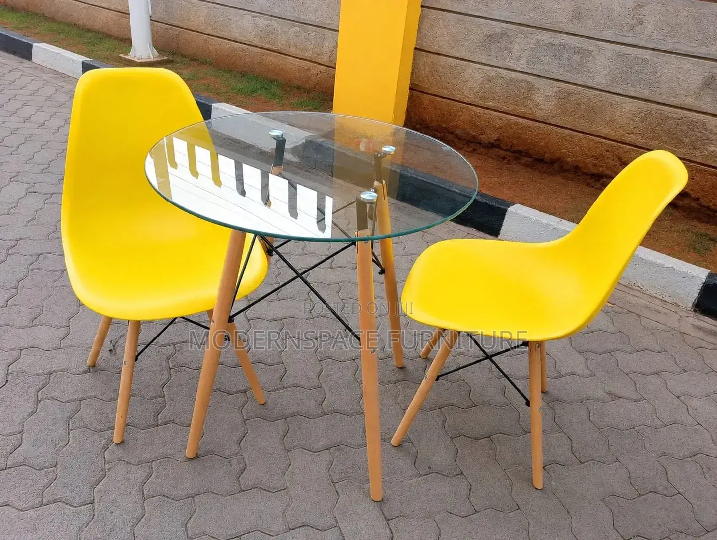 Stylist Glass Dining Set (2 Seater)