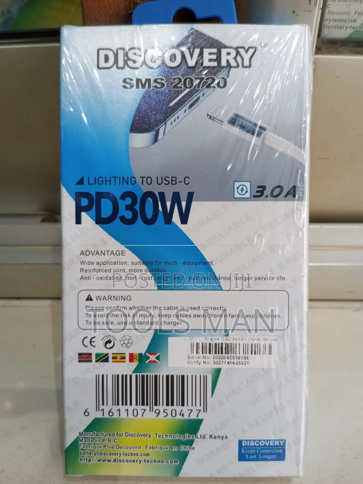 Discovery Lighting to Type-C 30W Cable CL30.