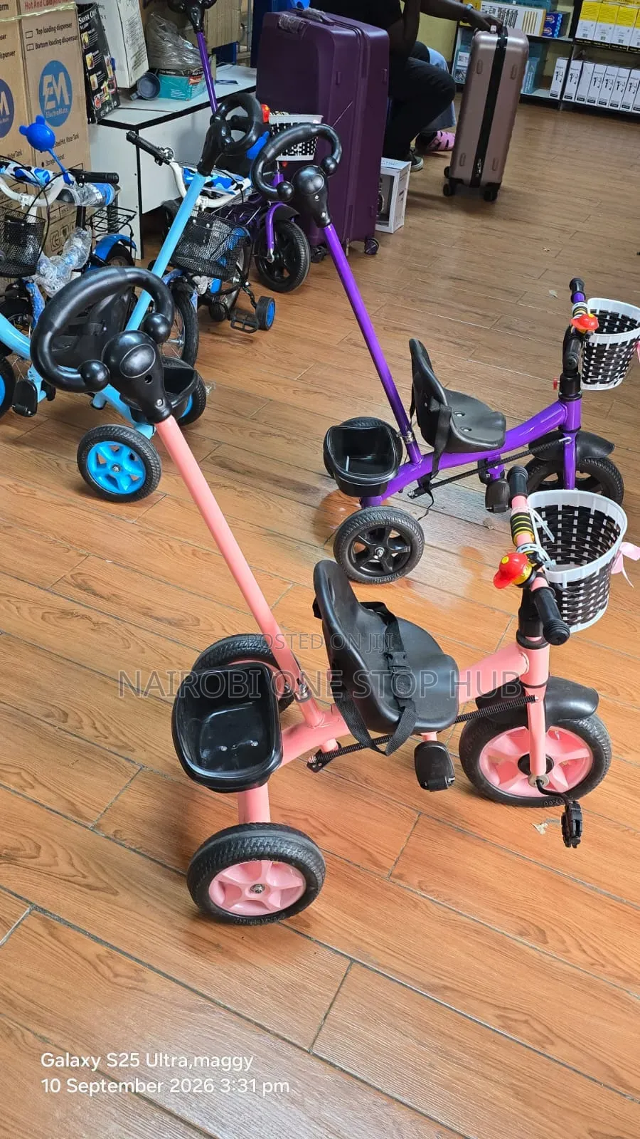 Tri Cycle With Push Handle