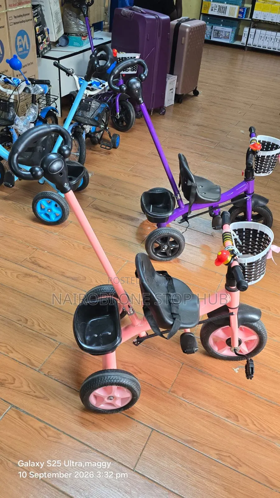 Tri Cycle With Push Handle