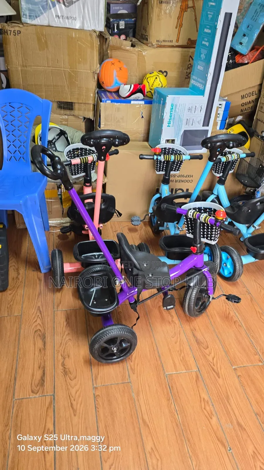 Tri Cycle With Push Handle