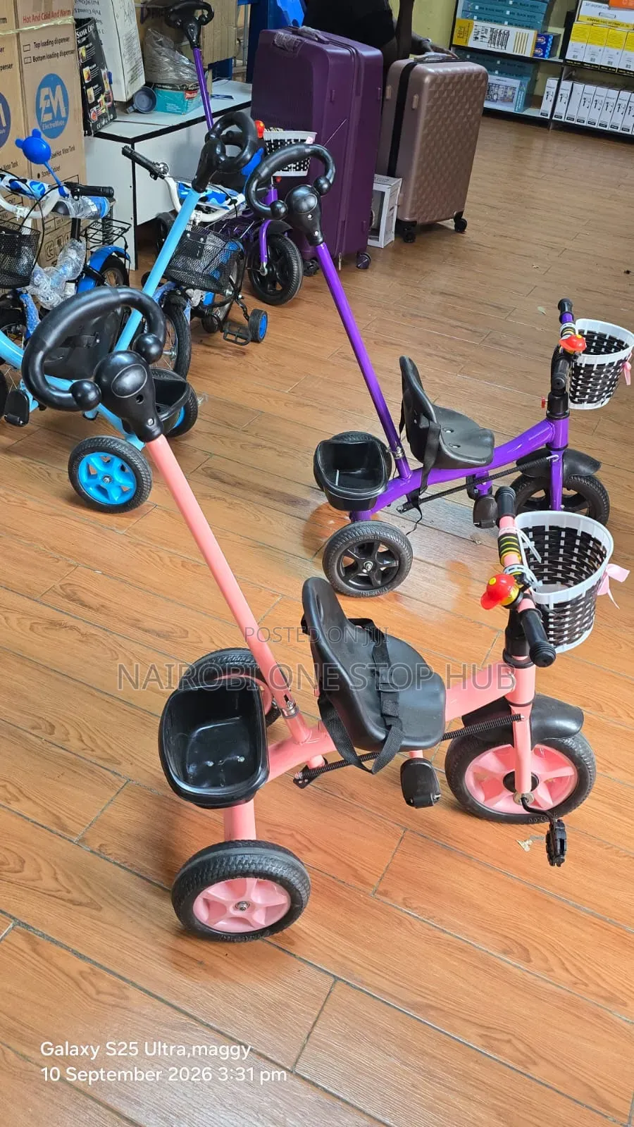 Tri Cycle With Push Handle