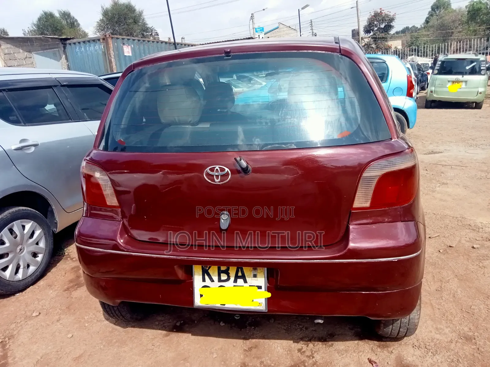 Toyota Vitz 2001 Maroon