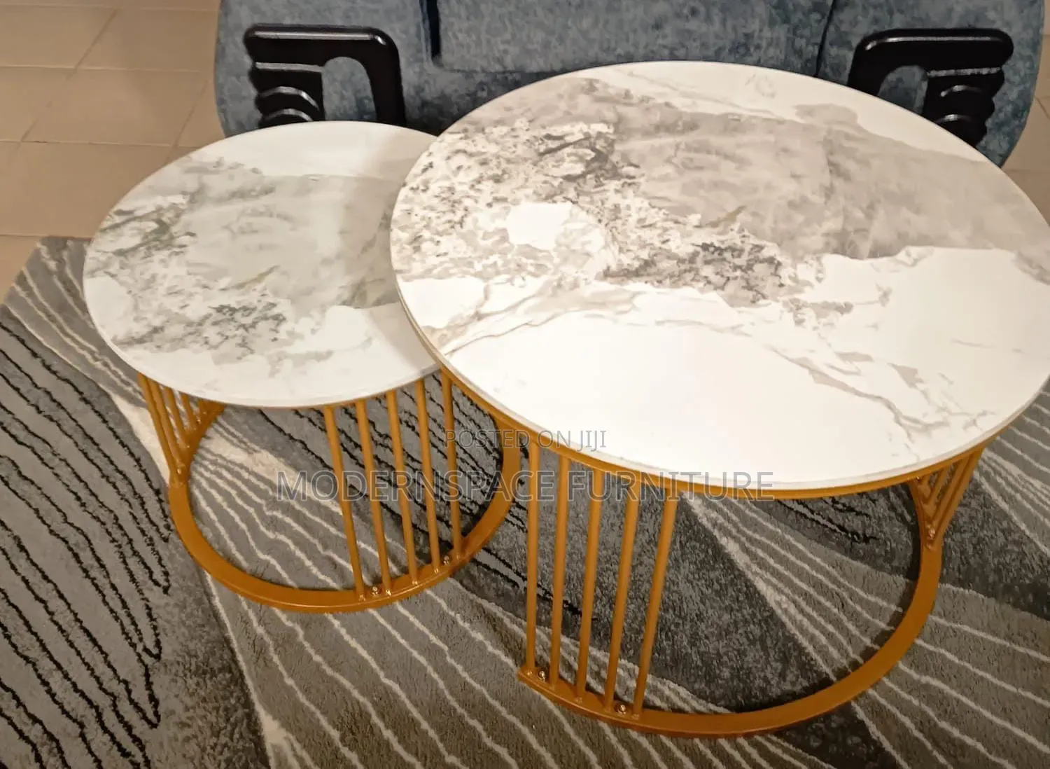 Coffee Table _ Stackable Coffee Table (Marble Top)