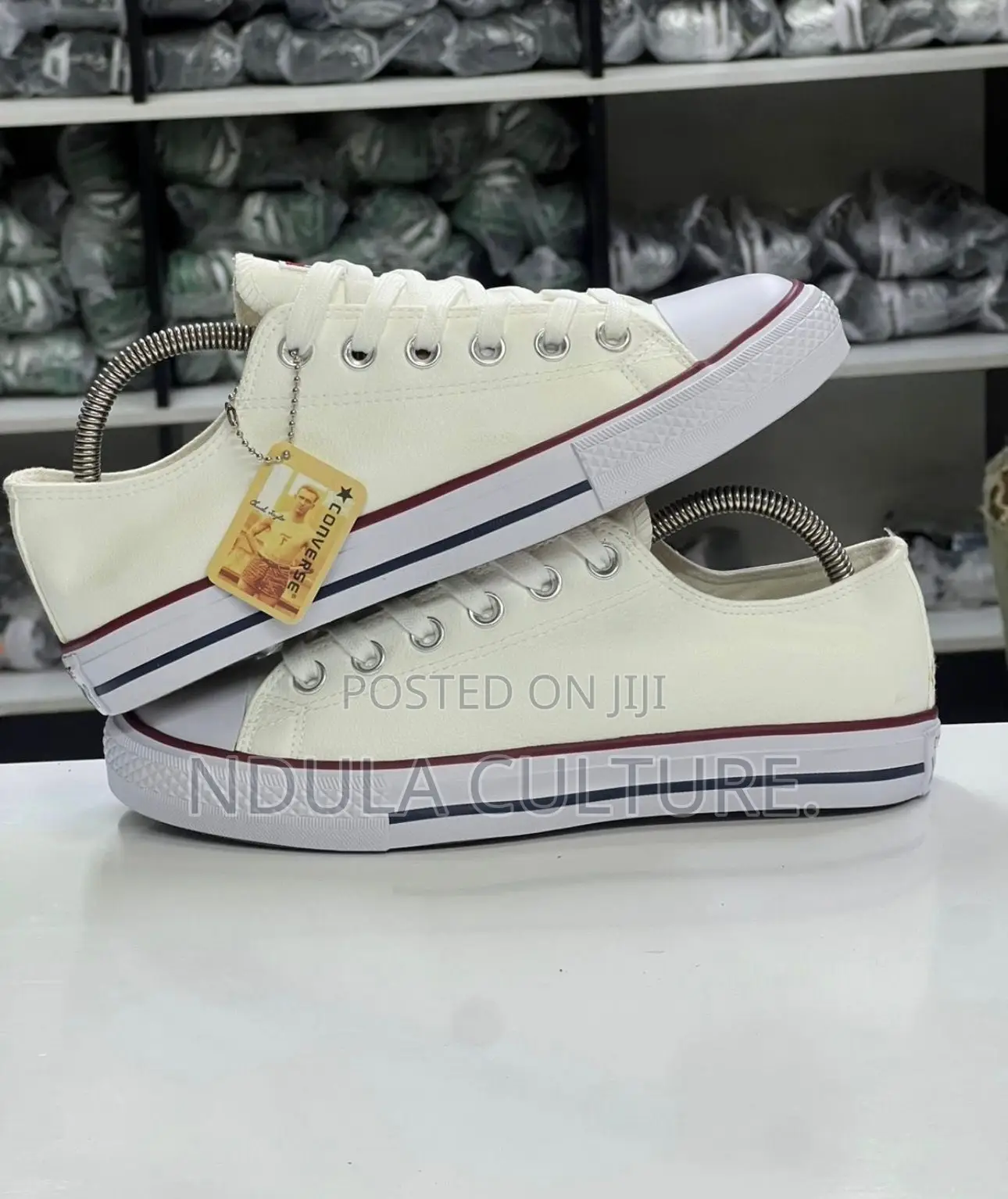Faux Leather Rubber Shoes X Converse