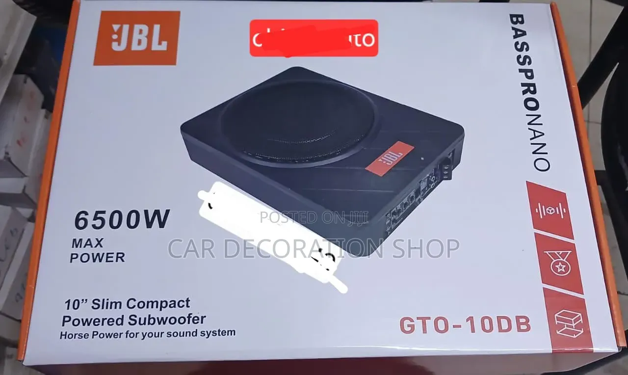 New Generic JBL Car Audio Systems Underseat Active Powered Subwoofer