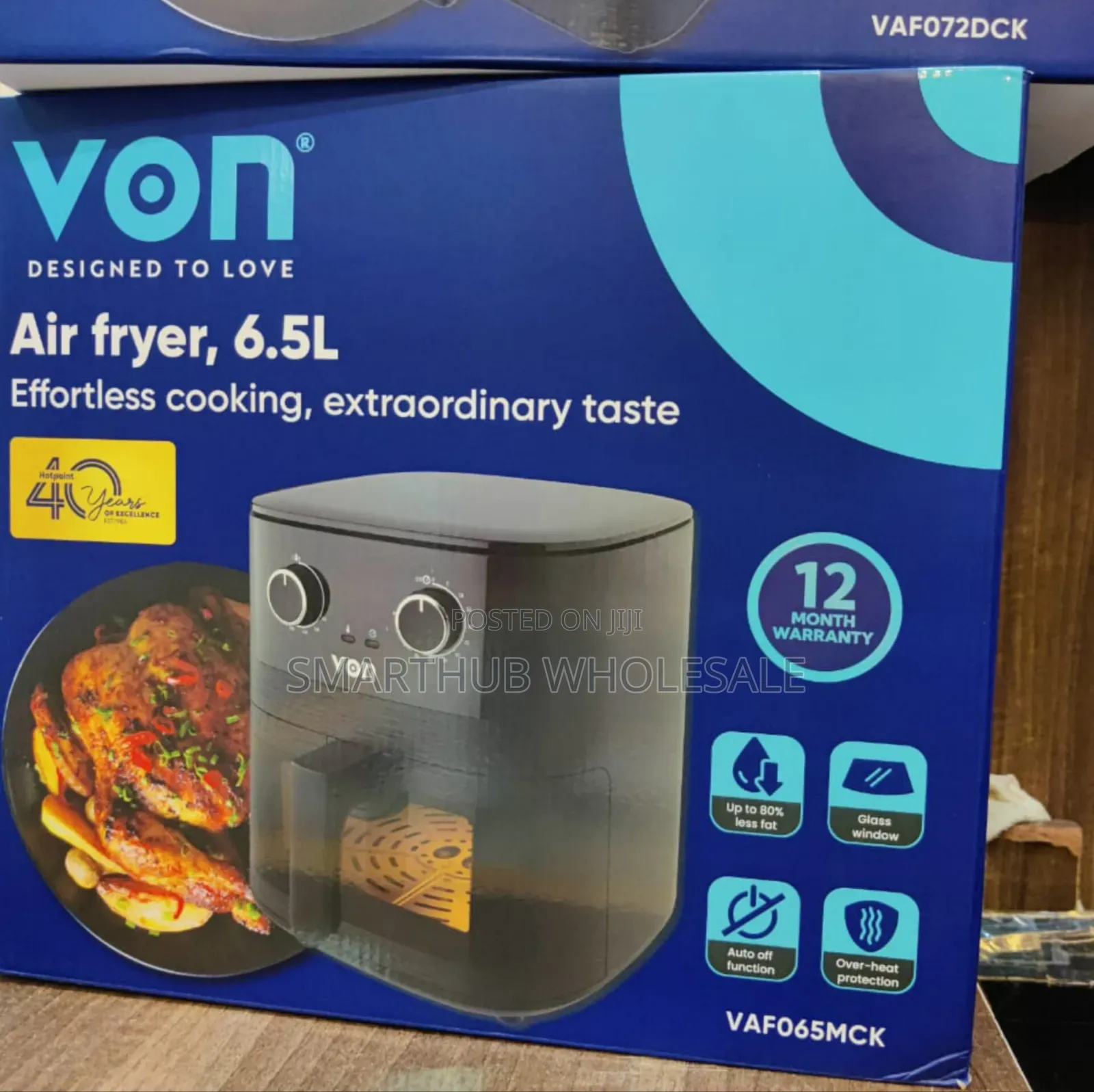 *Von Air Fryer 6.5Litres Manual VAF065MCK