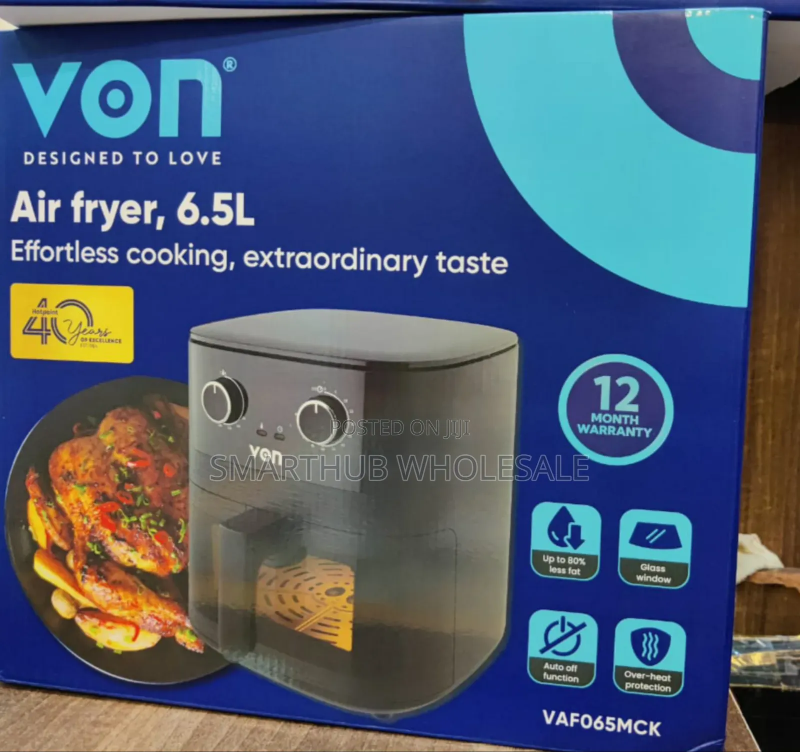 *Von Air Fryer 6.5Litres Manual VAF065MCK