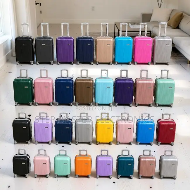 Tough Reliable 3-in-1 Unbreakable Rubber Plastic Suitcase Bags