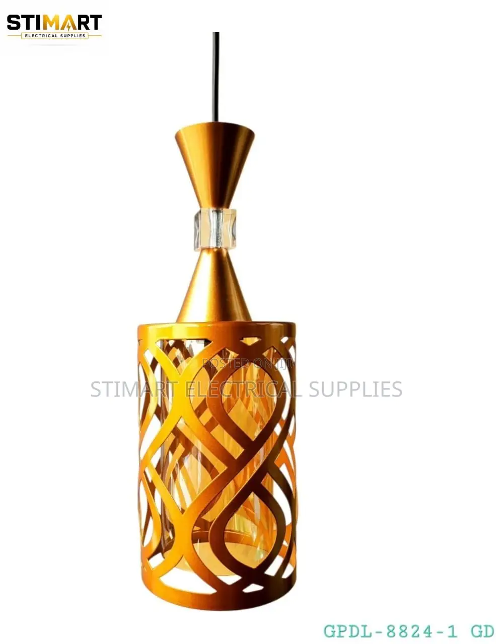 Gold Pattern Pendant Light – E27