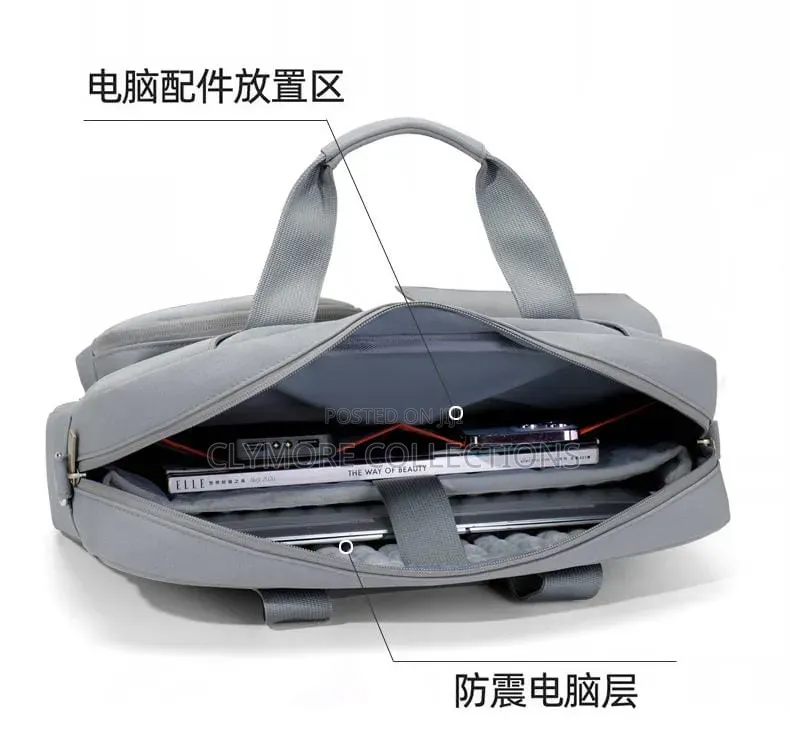 Executive 15.6" Padded Laptop Shoulder Bag Waterproof Casual Briefcase