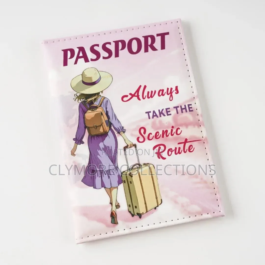 Stylish Synthetic Leather Passport Holder RFID Blocking Travel Cover