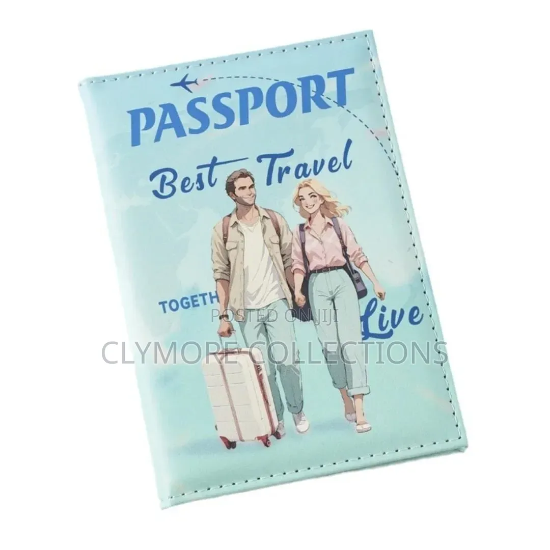 Stylish Synthetic Leather Passport Holder RFID Blocking Travel Cover