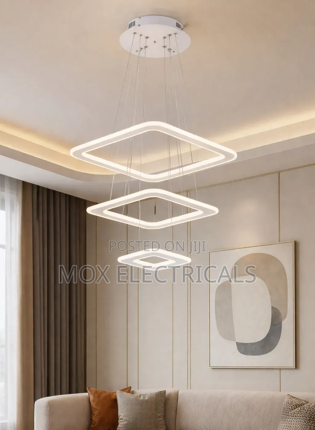 LED Square Ceiling Chandelier