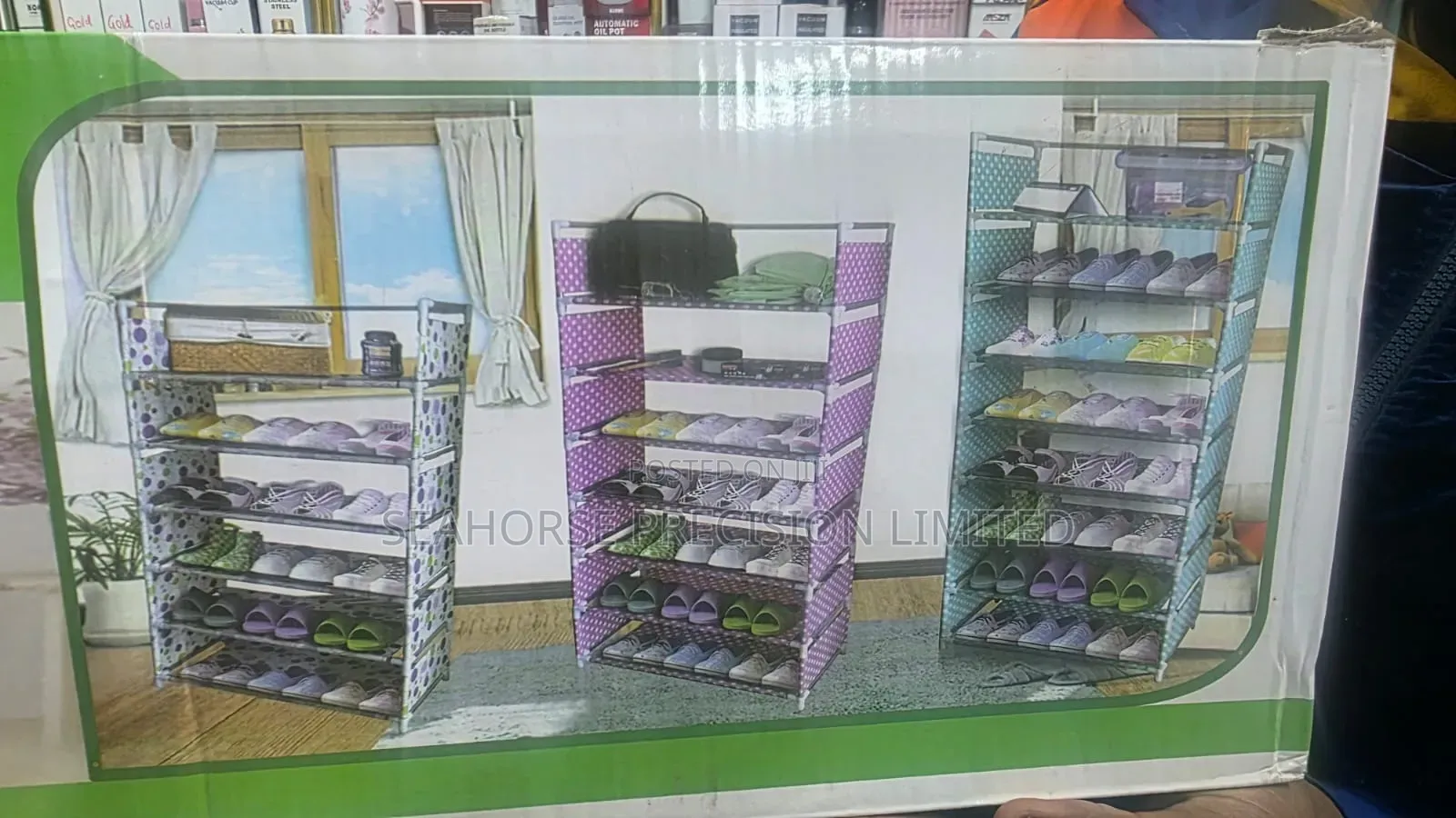 MEIYIHAN 8-Layer Canvas Shoe Rack