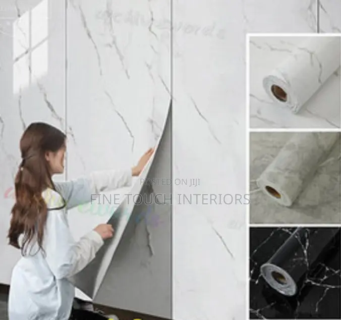 Marble Vinyl Sticker Wallpaper – Modern Home Decor