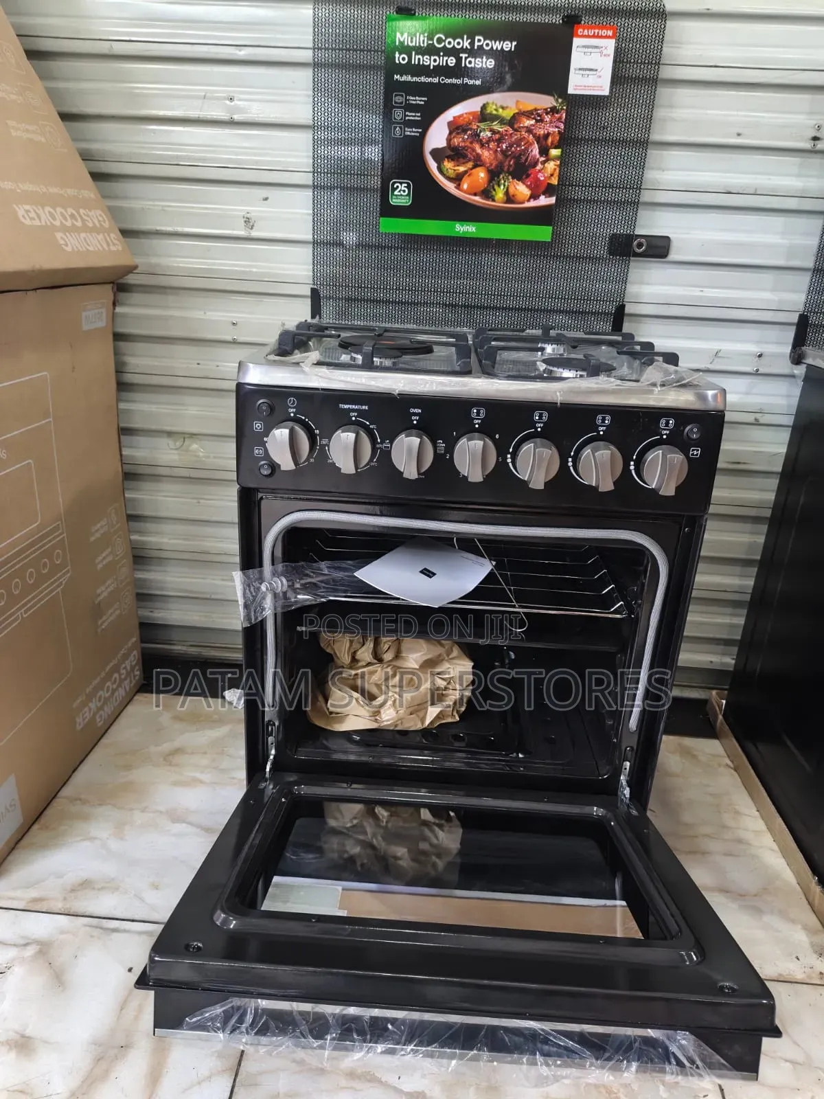 Synix Standing Cooker 50*50 (3+1 With Oven)