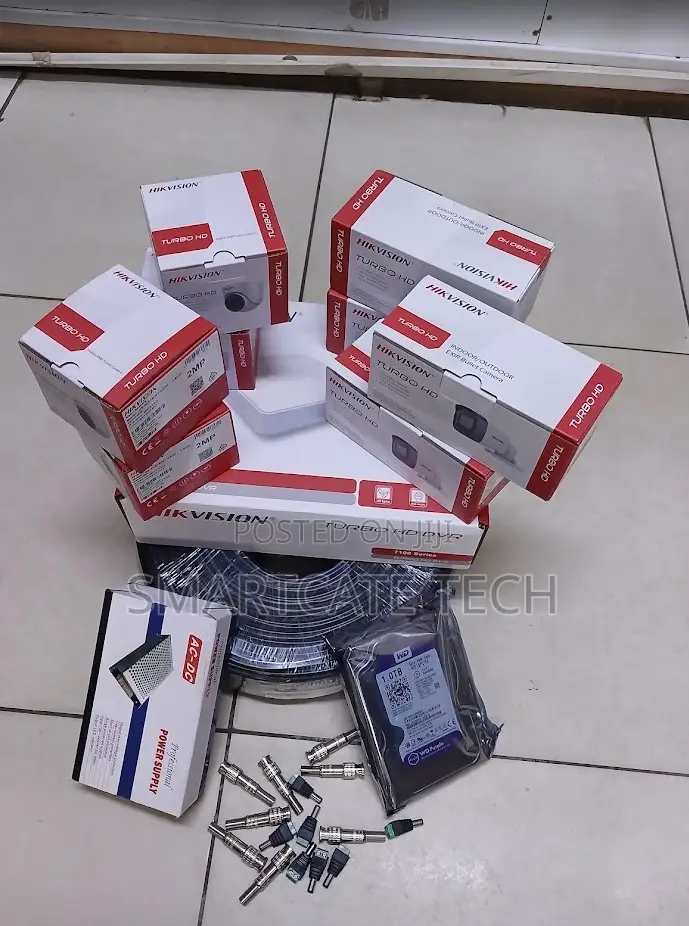 8CH Hikvision CCTV System – 8 Cameras Full Security Kit