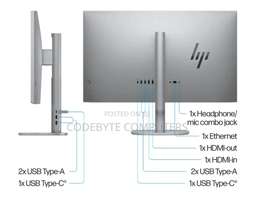 New Desktop Computer HP AiO 27 16GB Intel Core Ultra 7 SSD 1T