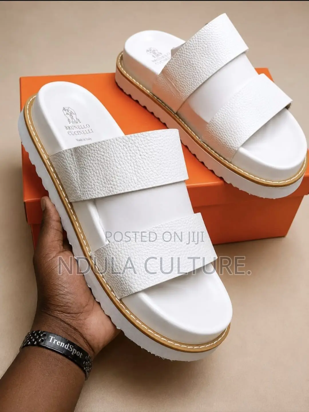 Double Strap Platform Sandals by Brunello