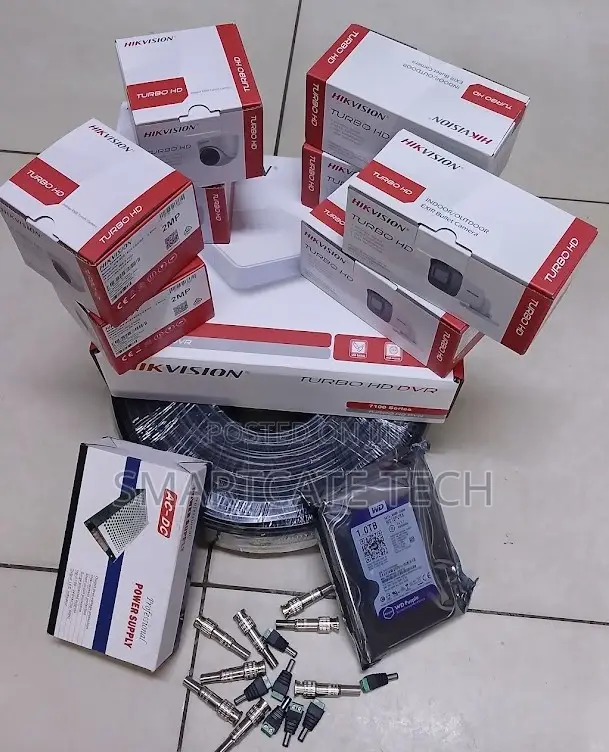 Hikvision 8CH CCTV Security Package – Cameras, DVR Accessories