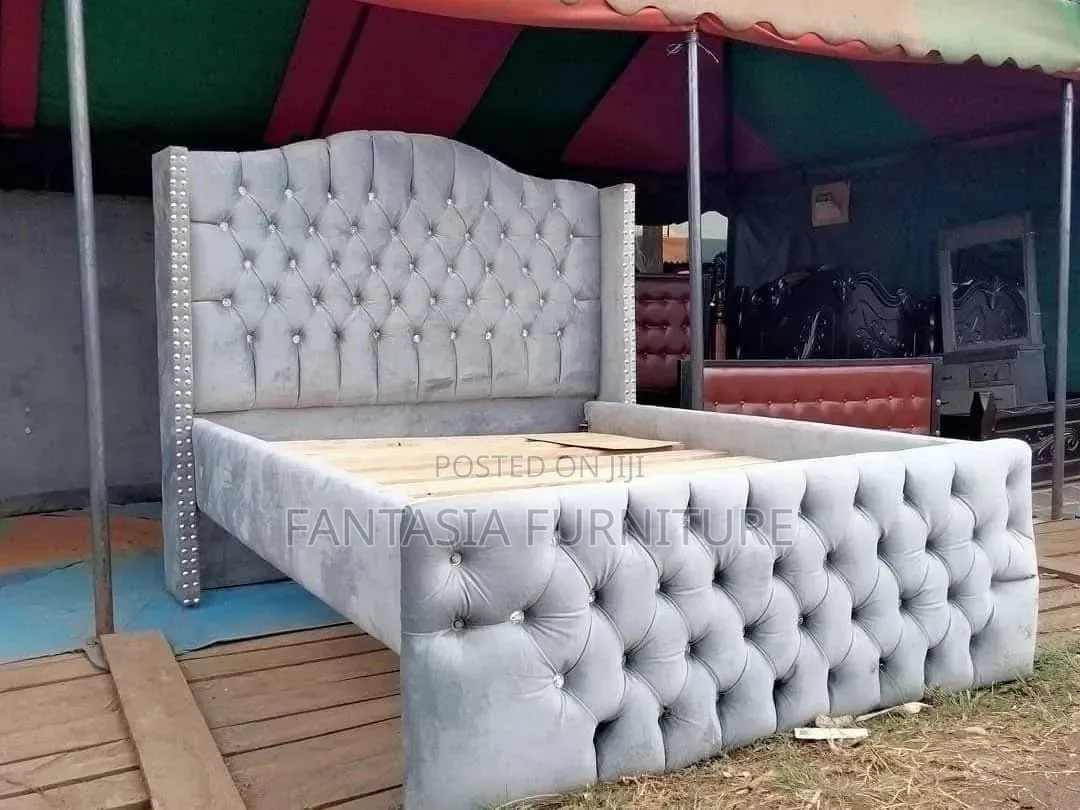 5 by 6 Light Grey Beds + Free Delivery
